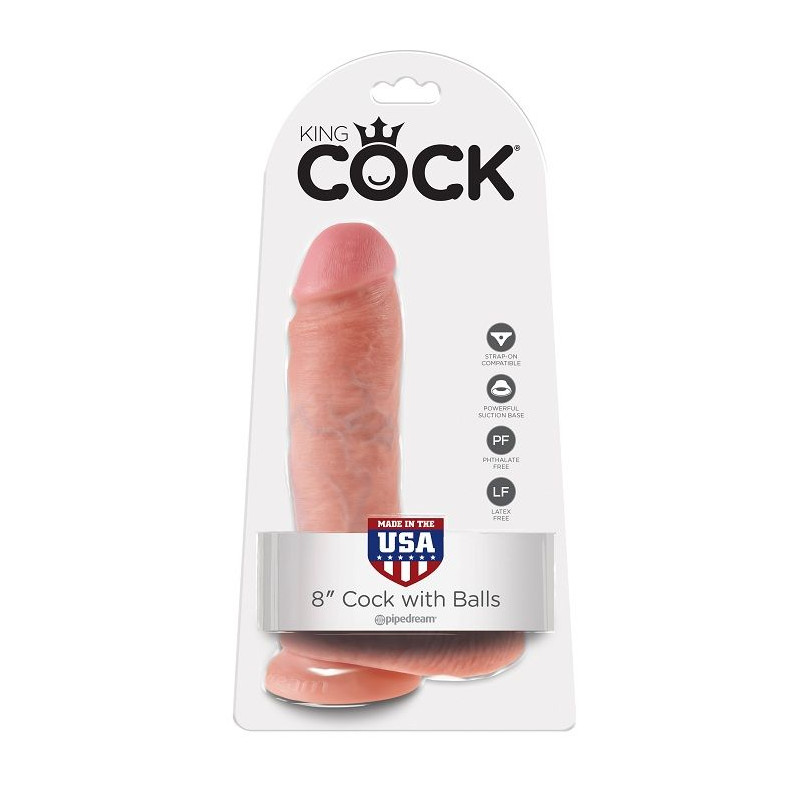 King Cock - 8 Chair De Gode Avec Boules 20.3 Cm